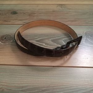 WCM Genuine Alligator Skin Belt